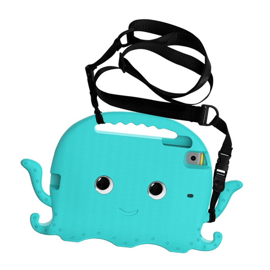 For iPad mini 1 / 2 / 3 / 4 / 5 Octopus Style EVA + PC Tablet Case with Strap(Glacial Green) - iPad mini (2019) / mini 5 Cases by buy2fix | Online Shopping UK | buy2fix