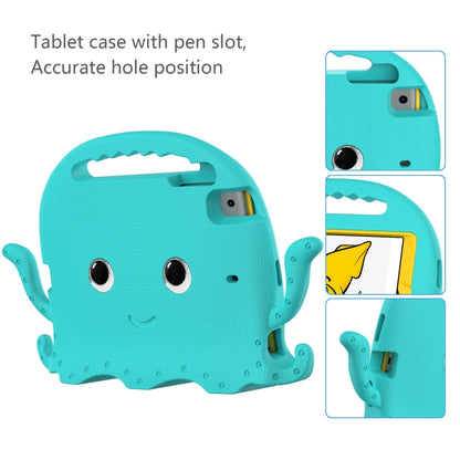 For iPad mini 1 / 2 / 3 / 4 / 5 Octopus Style EVA + PC Tablet Case with Strap(Glacial Green) - iPad mini (2019) / mini 5 Cases by buy2fix | Online Shopping UK | buy2fix