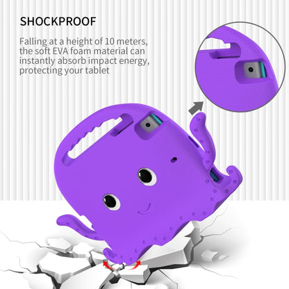 For iPad mini 1 / 2 / 3 / 4 / 5 Octopus Style EVA + PC Tablet Case with Strap(Purple) - iPad mini (2019) / mini 5 Cases by buy2fix | Online Shopping UK | buy2fix