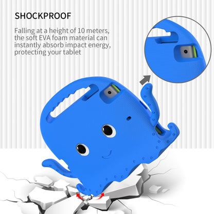 For iPad mini 1 / 2 / 3 / 4 / 5 Octopus Style EVA + PC Tablet Case with Strap(Blue) - iPad mini (2019) / mini 5 Cases by buy2fix | Online Shopping UK | buy2fix