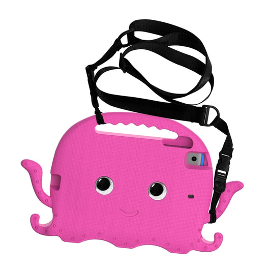 For iPad mini 1 / 2 / 3 / 4 / 5 Octopus Style EVA + PC Tablet Case with Strap(Rose Red) - iPad mini (2019) / mini 5 Cases by buy2fix | Online Shopping UK | buy2fix