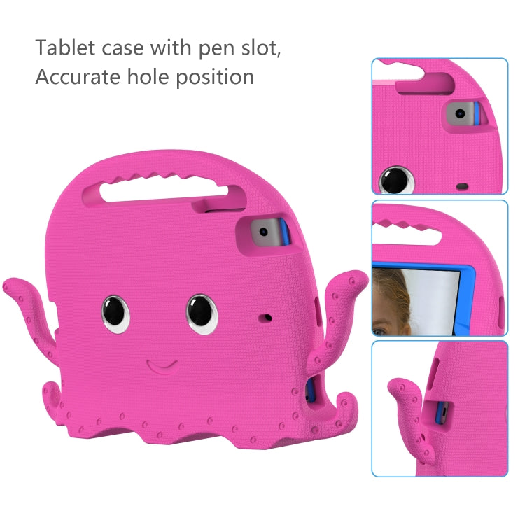 For iPad mini 1 / 2 / 3 / 4 / 5 Octopus Style EVA + PC Tablet Case with Strap(Rose Red) - iPad mini (2019) / mini 5 Cases by buy2fix | Online Shopping UK | buy2fix