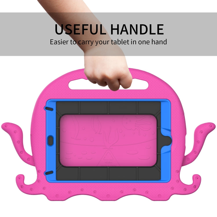 For iPad mini 1 / 2 / 3 / 4 / 5 Octopus Style EVA + PC Tablet Case with Strap(Rose Red) - iPad mini (2019) / mini 5 Cases by buy2fix | Online Shopping UK | buy2fix