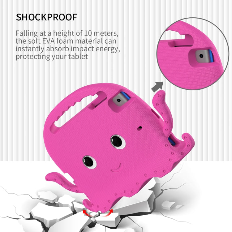 For iPad mini 1 / 2 / 3 / 4 / 5 Octopus Style EVA + PC Tablet Case with Strap(Rose Red) - iPad mini (2019) / mini 5 Cases by buy2fix | Online Shopping UK | buy2fix