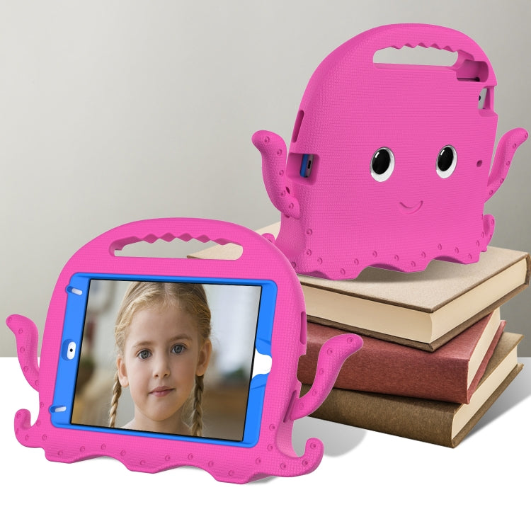 For iPad mini 1 / 2 / 3 / 4 / 5 Octopus Style EVA + PC Tablet Case with Strap(Rose Red) - iPad mini (2019) / mini 5 Cases by buy2fix | Online Shopping UK | buy2fix