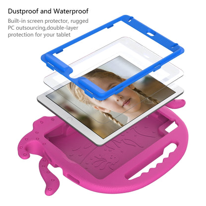 For iPad mini 1 / 2 / 3 / 4 / 5 Octopus Style EVA + PC Tablet Case with Strap(Rose Red) - iPad mini (2019) / mini 5 Cases by buy2fix | Online Shopping UK | buy2fix