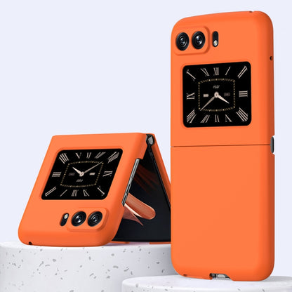 For Motorola Moto Razr 2022 Skin Feel PC Phone Case(Orange) by buy2fix