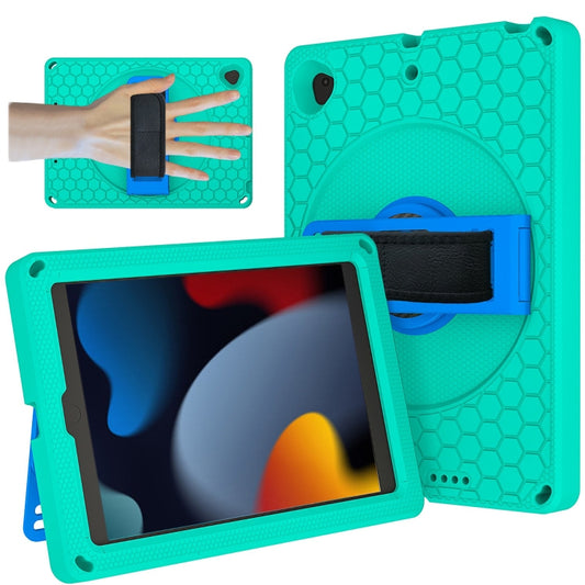 EVA + PC Tablet Case with Shoulder Strap For iPad 10.2 2022 / 2021 / 2020 / 2019 / 10.5(Glacier Green) - iPad 10.2 Cases by buy2fix | Online Shopping UK | buy2fix
