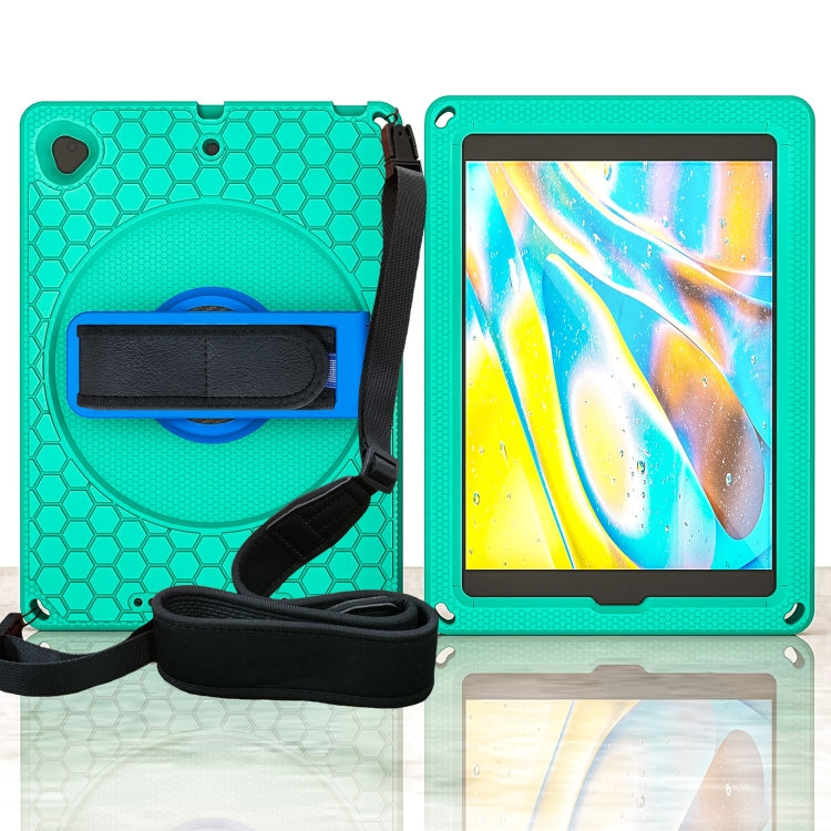 EVA + PC Tablet Case with Shoulder Strap For iPad 10.2 2022 / 2021 / 2020 / 2019 / 10.5(Glacier Green) - iPad 10.2 Cases by buy2fix | Online Shopping UK | buy2fix