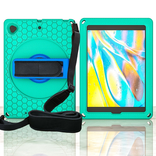 EVA + PC Tablet Case with Shoulder Strap For iPad 10.2 2022 / 2021 / 2020 / 2019 / 10.5(Glacier Green) - iPad 10.2 Cases by buy2fix | Online Shopping UK | buy2fix