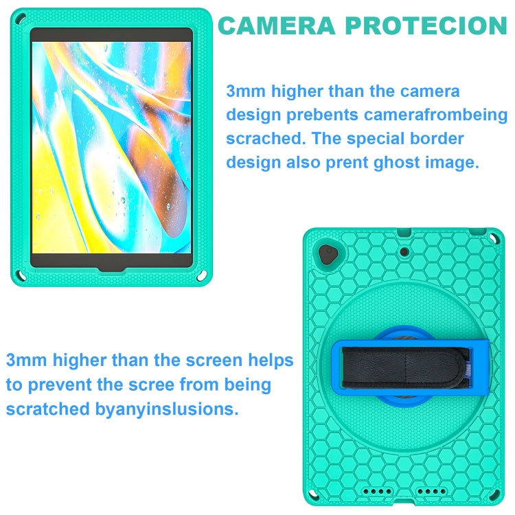 EVA + PC Tablet Case with Shoulder Strap For iPad 10.2 2022 / 2021 / 2020 / 2019 / 10.5(Glacier Green) - iPad 10.2 Cases by buy2fix | Online Shopping UK | buy2fix