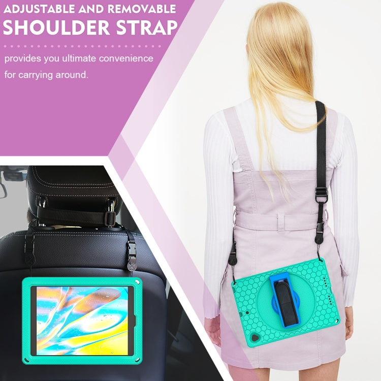 EVA + PC Tablet Case with Shoulder Strap For iPad 10.2 2022 / 2021 / 2020 / 2019 / 10.5(Glacier Green) - iPad 10.2 Cases by buy2fix | Online Shopping UK | buy2fix