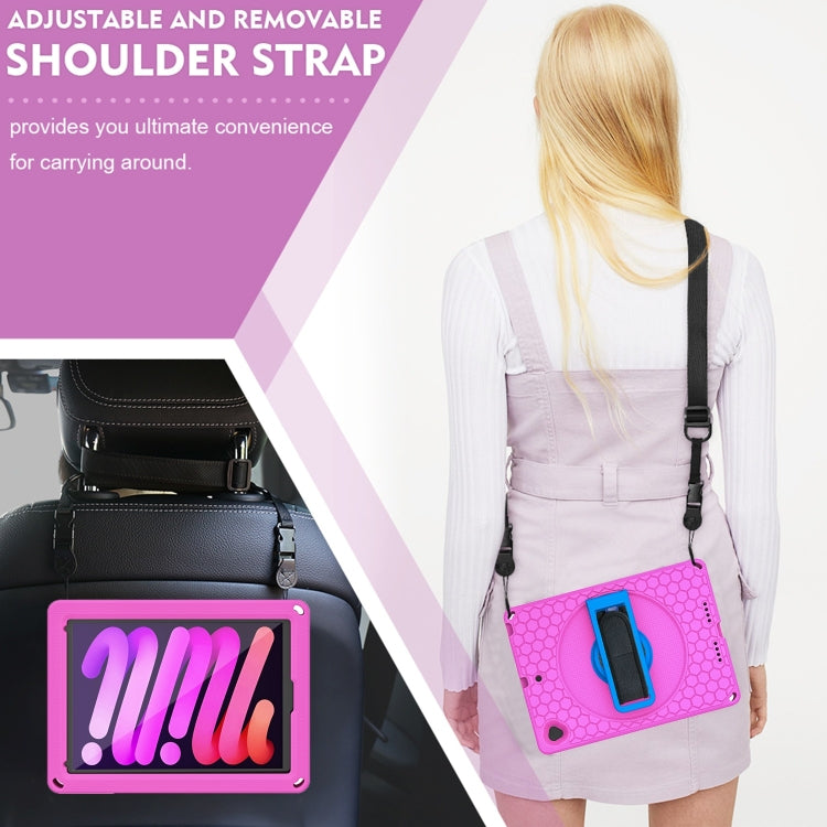 EVA + PC Tablet Case with Shoulder Strap For iPad 10.2 2022 / 2021 / 2020 / 2019 / 10.5(Rose Red) - iPad 10.2 Cases by buy2fix | Online Shopping UK | buy2fix