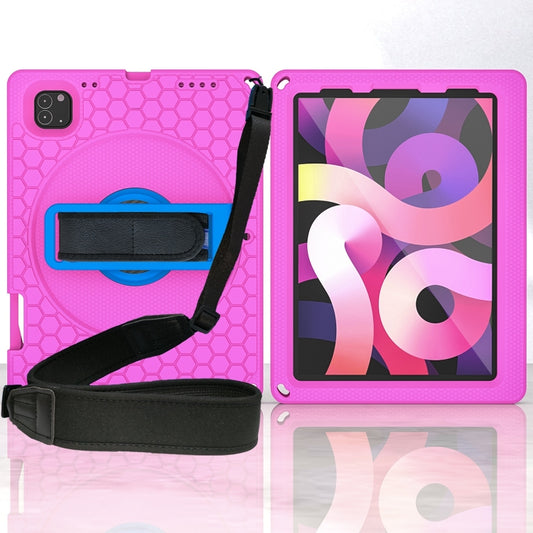 EVA + PC Tablet Case with Shoulder Strap For iPad Pro 11 inch 2020 / 2018 / Air 5 / Air 4(Rose Red) - iPad Pro 11 (2020) Cases by buy2fix | Online Shopping UK | buy2fix