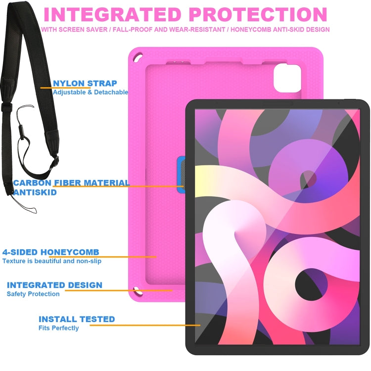 EVA + PC Tablet Case with Shoulder Strap For iPad Pro 11 inch 2020 / 2018 / Air 5 / Air 4(Rose Red) - iPad Pro 11 (2020) Cases by buy2fix | Online Shopping UK | buy2fix