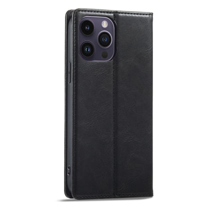 For iPhone 14 Pro Max LC.IMEEKE RFID Anti-theft Leather Phone Case(Black) - iPhone 14 Pro Max Cases by LC.IMEEKE | Online Shopping UK | buy2fix