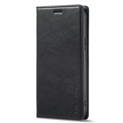 For iPhone 12 Pro/12 LC.IMEEKE RFID Anti-theft Leather Phone Case(Black) - iPhone 12 / 12 Pro Cases by LC.IMEEKE | Online Shopping UK | buy2fix