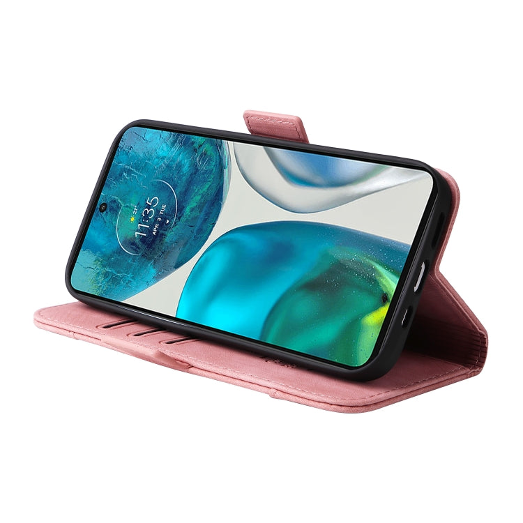 For Motorola Moto G52 / G82 BETOPNICE Dual-side Buckle Leather Phone Case(Pink) - Motorola Cases by BETOPNICE | Online Shopping UK | buy2fix
