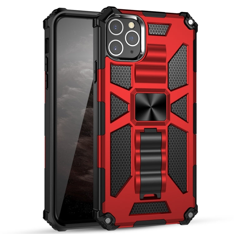 For iPhone 11 Pro Armor Shockproof TPU + PC Magnetic Protective Case with Holder(Red) by buy2fix