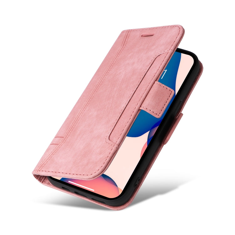For iPhone 14 Pro Max BETOPNICE Dual-side Buckle Leather Phone Case(Pink) - iPhone 14 Pro Max Cases by BETOPNICE | Online Shopping UK | buy2fix