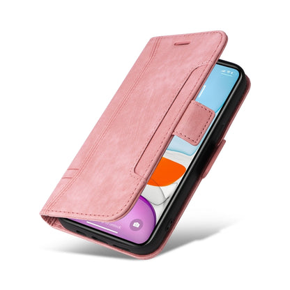 For iPhone 11 BETOPNICE Dual-side Buckle Leather Phone Case(Pink) - iPhone 11 Cases by BETOPNICE | Online Shopping UK | buy2fix