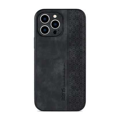 For iPhone 13 Pro Max AZNS 3D Embossed Skin Feel Phone Case(Black) - iPhone 13 Pro Max Cases by AZNS | Online Shopping UK | buy2fix