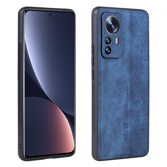 For Xiaomi 12 Lite AZNS 3D Embossed Skin Feel Phone Case(Sapphire Blue)