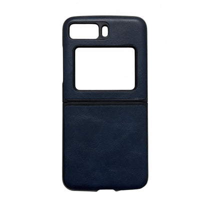 For Motorola Moto Razr 2022 Cowhide Texture PU Phone Case(Blue) by buy2fix