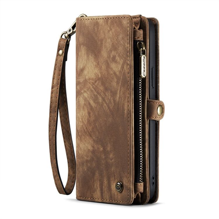 For iPhone 14 CaseMe 008 Detachable Multifunctional Leather Phone Case(Brown) - iPhone 14 Cases by CaseMe | Online Shopping UK | buy2fix