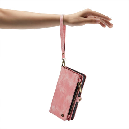 For iPhone 14 CaseMe 008 Detachable Multifunctional Leather Phone Case(Pink) - iPhone 14 Cases by CaseMe | Online Shopping UK | buy2fix