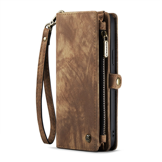 For iPhone 14 Plus CaseMe 008 Detachable Multifunctional Leather Phone Case(Brown) - iPhone 14 Plus Cases by CaseMe | Online Shopping UK | buy2fix