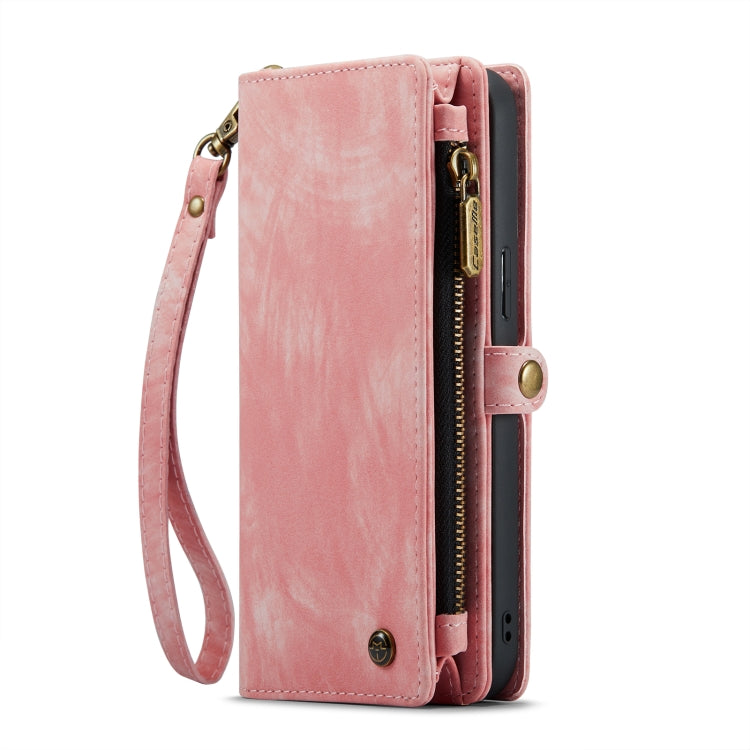 For iPhone 14 Pro Max CaseMe 008 Detachable Multifunctional Leather Phone Case(Pink) - iPhone 14 Pro Max Cases by CaseMe | Online Shopping UK | buy2fix