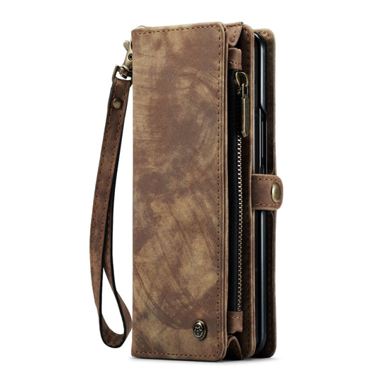 For Samsung Galaxy Z Fold4 CaseMe 008 Detachable Multifunctional Leather Phone Case(Brown) - Galaxy Phone Cases by CaseMe | Online Shopping UK | buy2fix