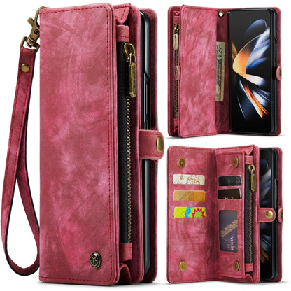 For Samsung Galaxy Z Fold4 CaseMe 008 Detachable Multifunctional Leather Phone Case(Red) - Galaxy Phone Cases by CaseMe | Online Shopping UK | buy2fix