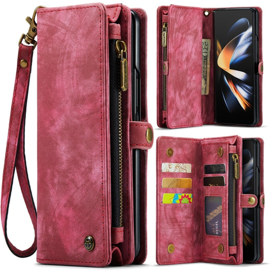 For Samsung Galaxy Z Fold4 CaseMe 008 Detachable Multifunctional Leather Phone Case(Red) - Galaxy Phone Cases by CaseMe | Online Shopping UK | buy2fix