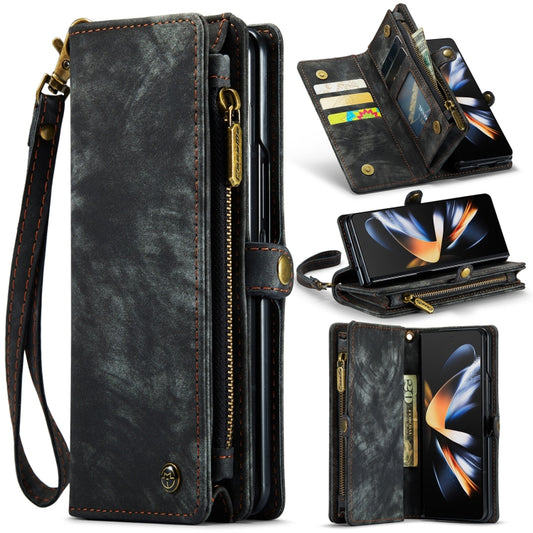 For Samsung Galaxy Z Fold4 CaseMe 008 Detachable Multifunctional Leather Phone Case(Black) - Galaxy Phone Cases by CaseMe | Online Shopping UK | buy2fix