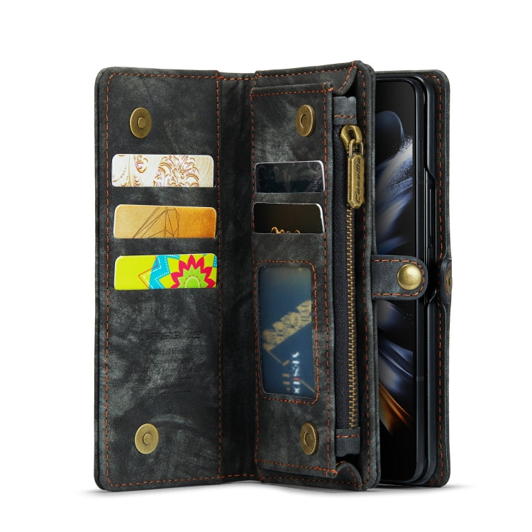 For Samsung Galaxy Z Fold4 CaseMe 008 Detachable Multifunctional Leather Phone Case(Black) - Galaxy Phone Cases by CaseMe | Online Shopping UK | buy2fix