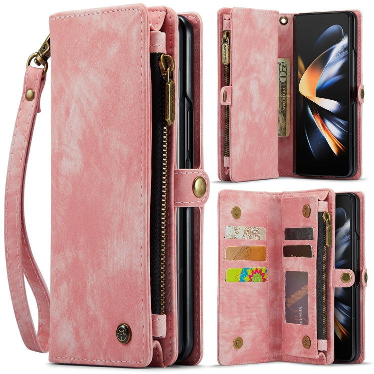 For Samsung Galaxy Z Fold4 CaseMe 008 Detachable Multifunctional Leather Phone Case(Pink) - Galaxy Phone Cases by CaseMe | Online Shopping UK | buy2fix
