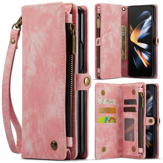For Samsung Galaxy Z Fold4 CaseMe 008 Detachable Multifunctional Leather Phone Case(Pink) - Galaxy Phone Cases by CaseMe | Online Shopping UK | buy2fix
