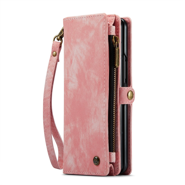For Samsung Galaxy Z Fold4 CaseMe 008 Detachable Multifunctional Leather Phone Case(Pink) - Galaxy Phone Cases by CaseMe | Online Shopping UK | buy2fix