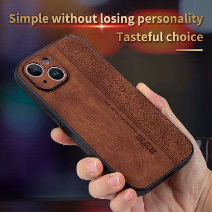 For iPhone 14 AZNS 3D Embossed Skin Feel Phone Case(Black) - iPhone 14 Cases by AZNS | Online Shopping UK | buy2fix