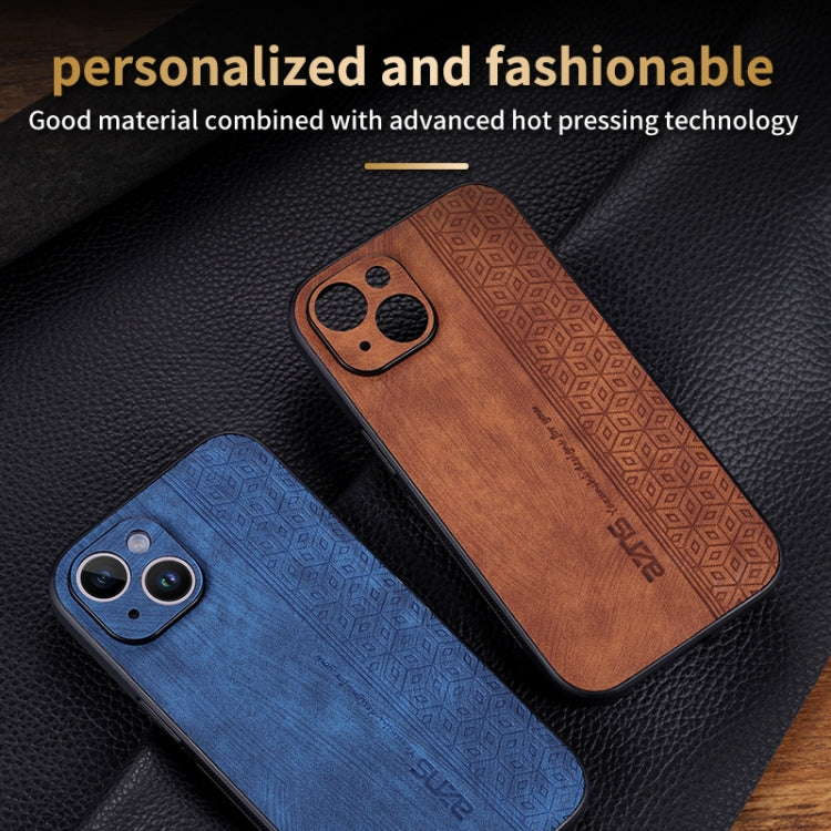 For iPhone 14 AZNS 3D Embossed Skin Feel Phone Case(Black) - iPhone 14 Cases by AZNS | Online Shopping UK | buy2fix