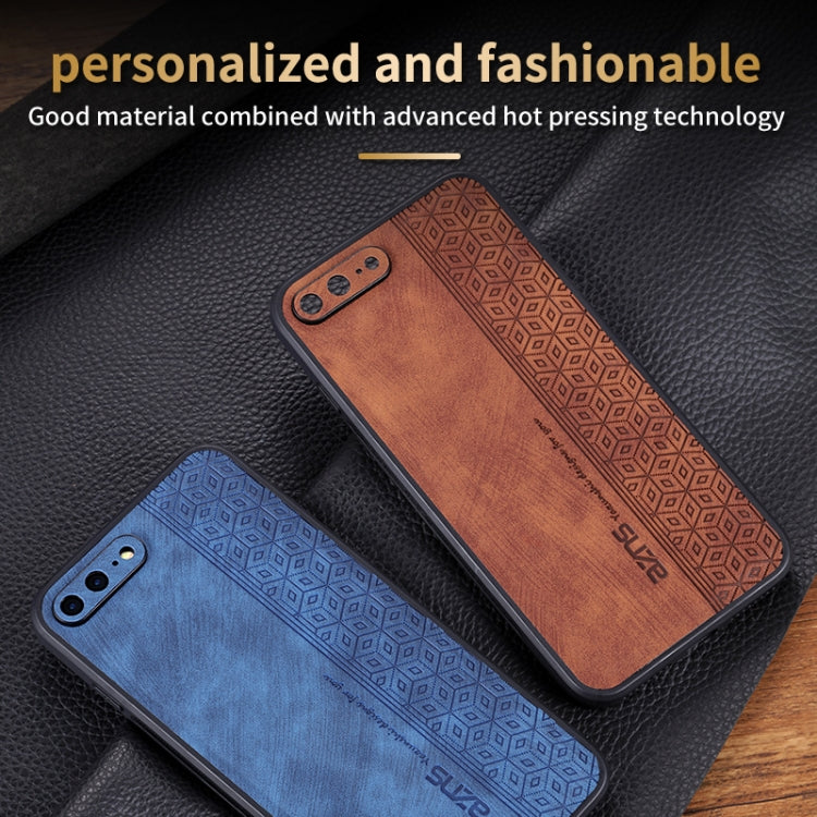 For iPhone 7 Plus / 8 Plus AZNS 3D Embossed Skin Feel Phone Case(Black) - More iPhone Cases by AZNS | Online Shopping UK | buy2fix