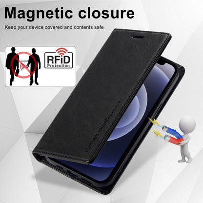 For iPhone 11 LC.IMEEKE RFID Anti-theft Leather Phone Case(Black) - iPhone 11 Cases by LC.IMEEKE | Online Shopping UK | buy2fix