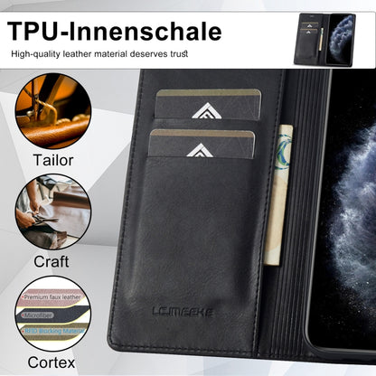 For iPhone 11 Pro Max LC.IMEEKE RFID Anti-theft Leather Phone Case(Black) - iPhone 11 Pro Max Cases by LC.IMEEKE | Online Shopping UK | buy2fix