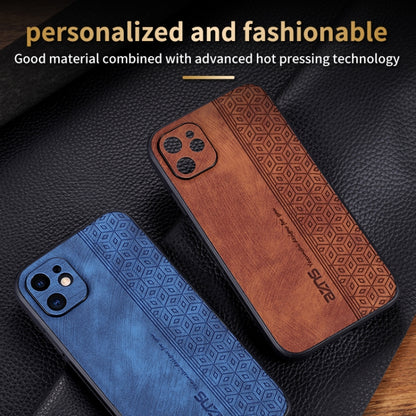 For iPhone 11 AZNS 3D Embossed Skin Feel Phone Case(Black) - iPhone 11 Cases by AZNS | Online Shopping UK | buy2fix