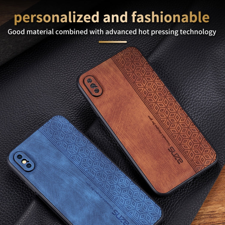For iPhone XS Max AZNS 3D Embossed Skin Feel Phone Case(Black) - More iPhone Cases by AZNS | Online Shopping UK | buy2fix