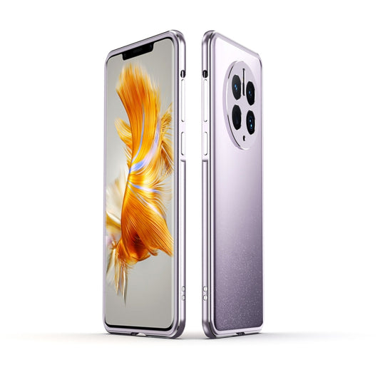 For Huawei Mate 50 Pro LK Aurora Metal Phone Frame with Lens Cover(Dark Silver) - Huawei Cases by buy2fix | Online Shopping UK | buy2fix