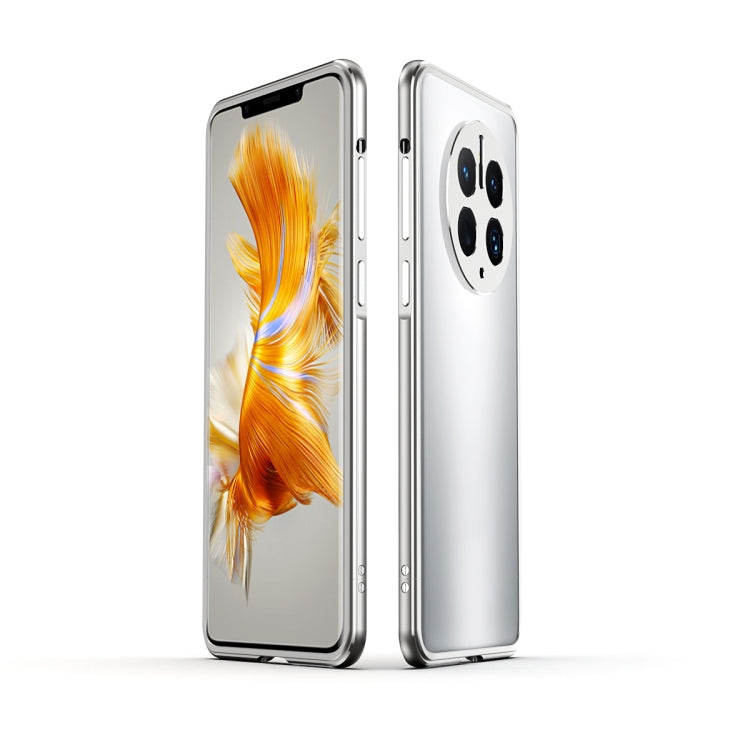 For Huawei Mate 50 Pro LK Aurora Metal Phone Frame with Lens Cover(Silver) - Huawei Cases by buy2fix | Online Shopping UK | buy2fix