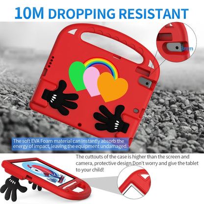 For iPad 10.2 / iPad Pro 10.5 Love Small Palm Holder EVA Tablet Case(Red) - iPad 10.2 Cases by buy2fix | Online Shopping UK | buy2fix